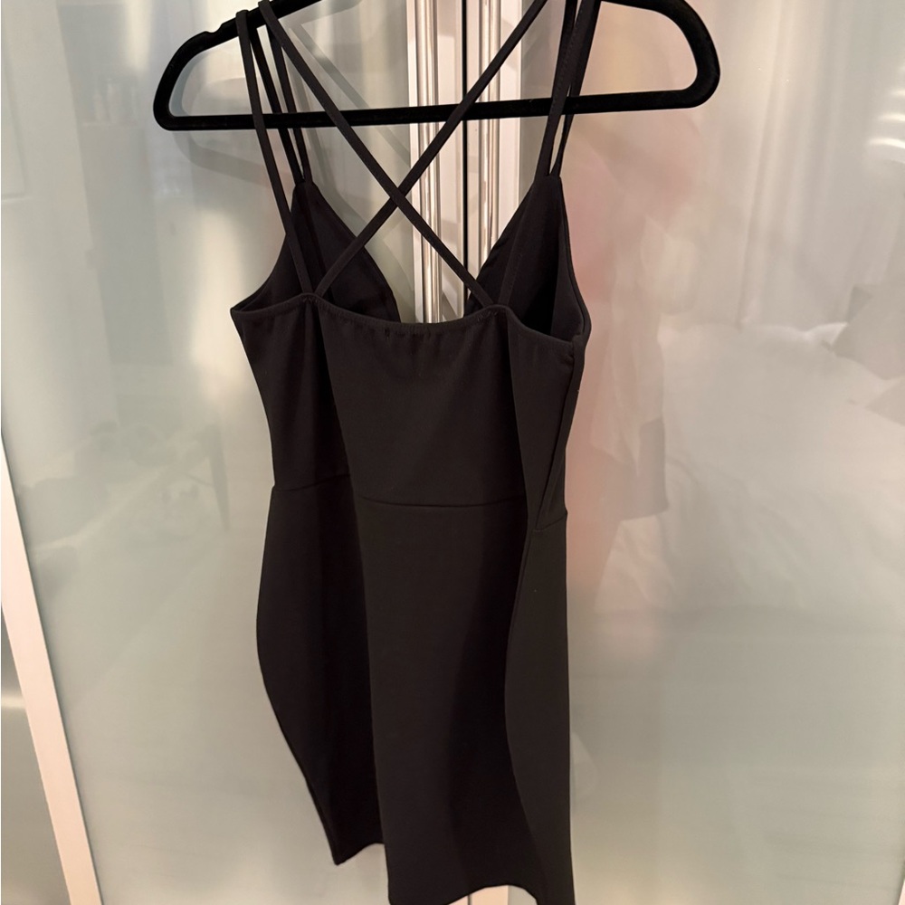 Nasty Gal Black V-Neck Dress